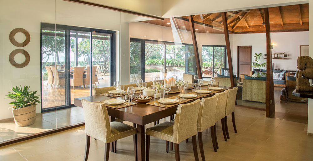 Villa Beira Mar - Indoor dining area design